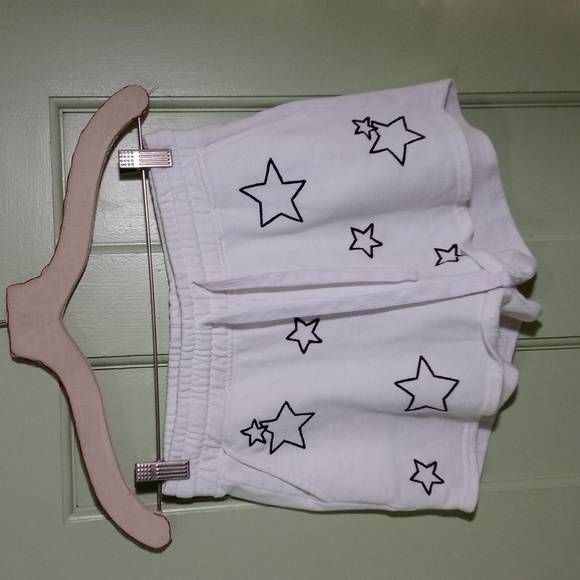 Women's Reflex jogger short black stitch stars 2 pocket white cotton M - Picture 3 of 13